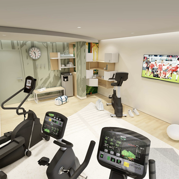 Salle de sport de la résidence Serenly Dax