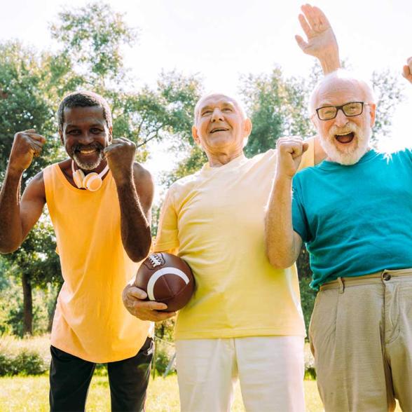 Des seniors qui font du sport